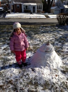 Jianni Lockley's Snowman in the running for Most Creative.