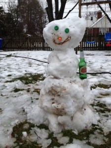 The Wilson Family Snowman in the running for Biggest or Most Creative.